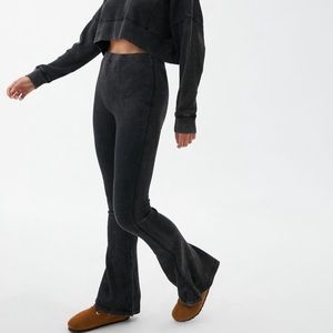 Urban Outfitters High Rise Waffle Weave Flare Pant